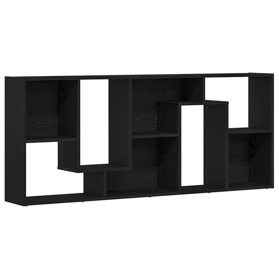 Estantería de madera de roble negro 67x24x161