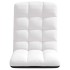 Silla de suelo plegable de tela blanca 71x51x62