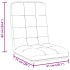 Silla de suelo plegable de tela blanca 71x51x62
