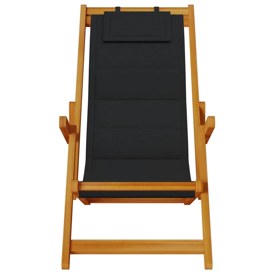 Silla de playa plegable con reposabrazos