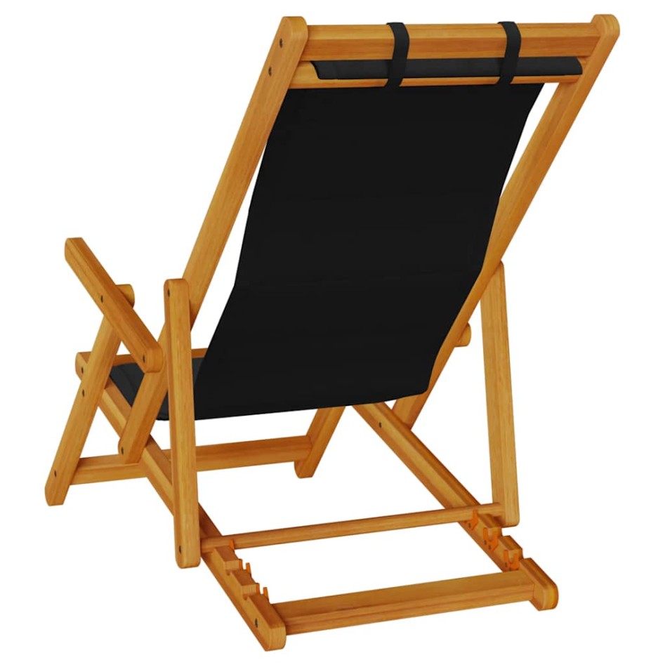 Silla de playa plegable con reposabrazos