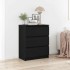 Aparador roble negro 60x35x76 cm Madera de