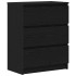 Aparador roble negro 60x35x76 cm Madera de