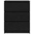 Aparador roble negro 60x35x76 cm Madera de