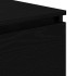 Aparador roble negro 60x35x76 cm Madera de