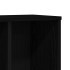 Estantería de madera de ingeniería roble negro 50x25x104