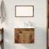 Juego de muebles de baño 2 piezas madera ingeniería