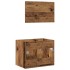 Juego de muebles de baño 2 piezas madera ingeniería