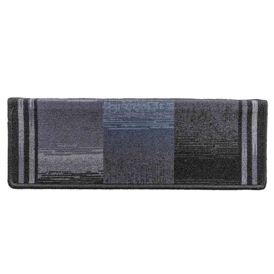 Alfombrilla escalera autoadhesivas 10uds negro y gris