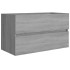 Mueble de lavabo madera de ingeniería gris Sonoma