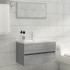 Mueble de lavabo madera de ingeniería gris Sonoma