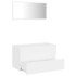 Conjunto de muebles de baño 2 piezas contrachapada