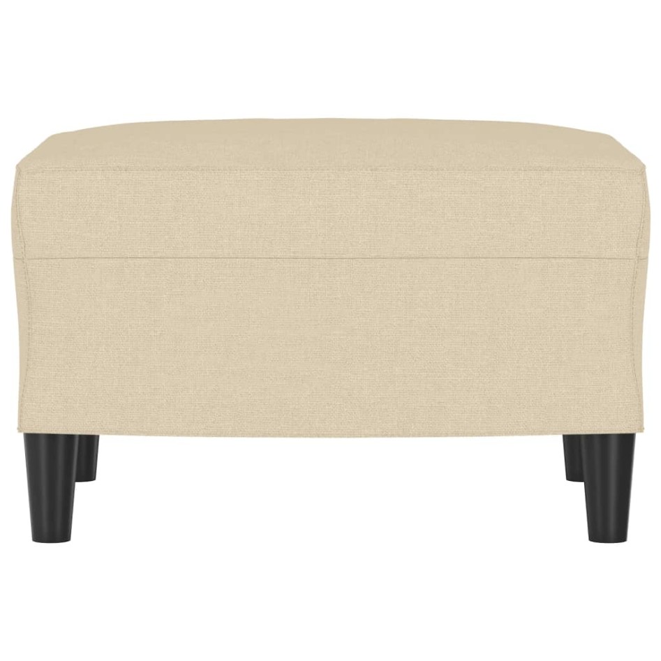 Reposapiés de tela crema 60x50x41