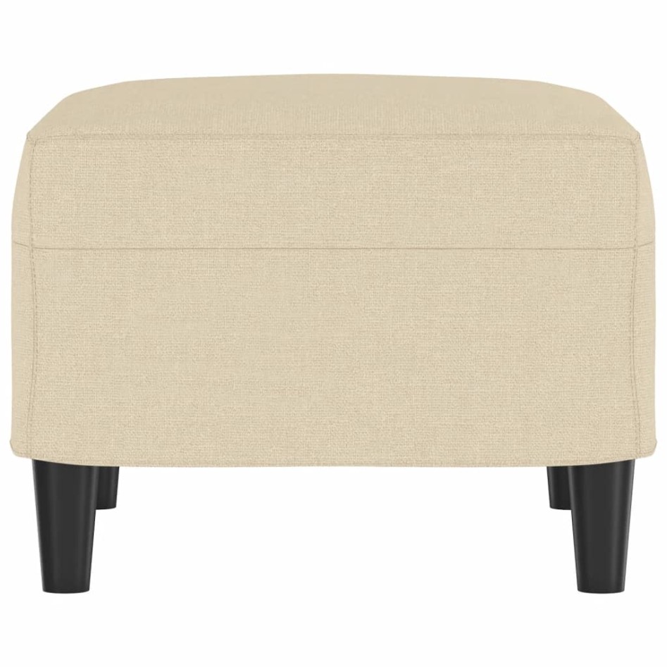 Reposapiés de tela crema 60x50x41