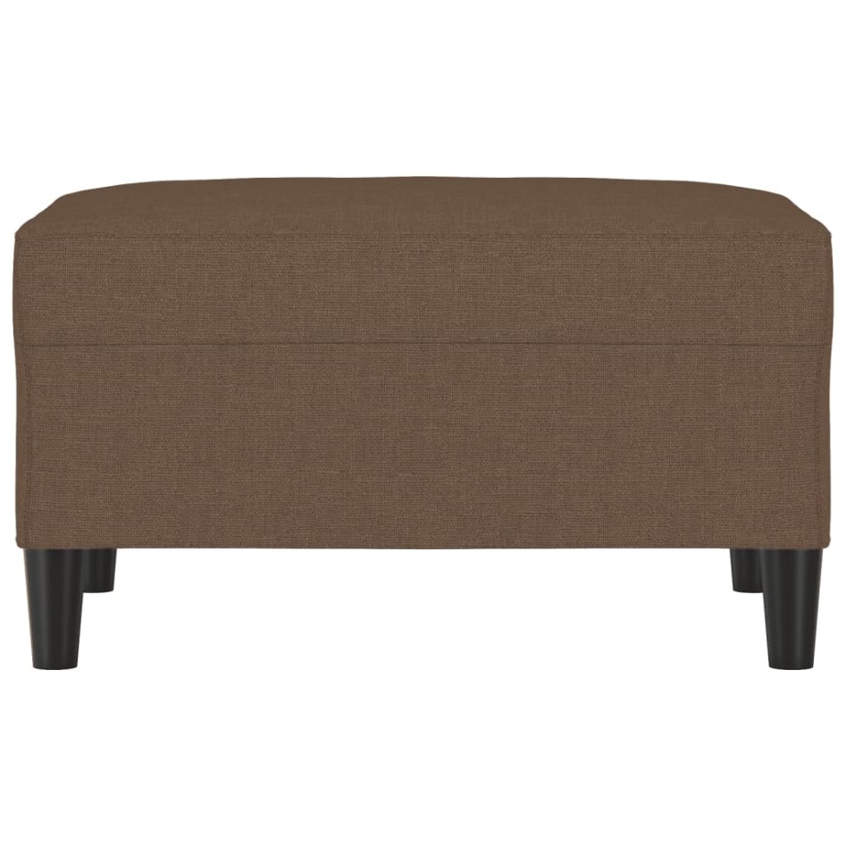 Reposapiés de tela marrón 70x55x41