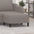 Reposapiés de tela gris taupe 70x55x41