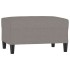 Reposapiés de tela gris taupe 70x55x41