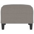 Reposapiés de tela gris taupe 70x55x41
