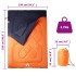 Saco de dormir doble y almohadas camping adultos 3-4