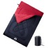 Saco de dormir doble y almohadas camping adultos 3-4
