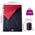 Saco de dormir doble y almohadas camping adultos 3-4