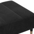 Reposapiés de terciopelo negro 77x55x31