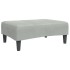 Reposapiés de terciopelo gris claro 77x55x31