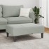 Reposapiés de terciopelo gris claro 77x55x31