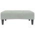 Reposapiés de terciopelo gris claro 77x55x31