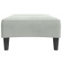 Reposapiés de terciopelo gris claro 77x55x31