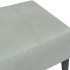 Reposapiés de terciopelo gris claro 77x55x31