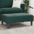 Reposapiés de terciopelo verde oscuro 77x55x31