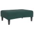 Reposapiés de terciopelo verde oscuro 77x55x31