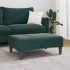 Reposapiés de terciopelo verde oscuro 77x55x31