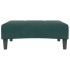 Reposapiés de terciopelo verde oscuro 77x55x31