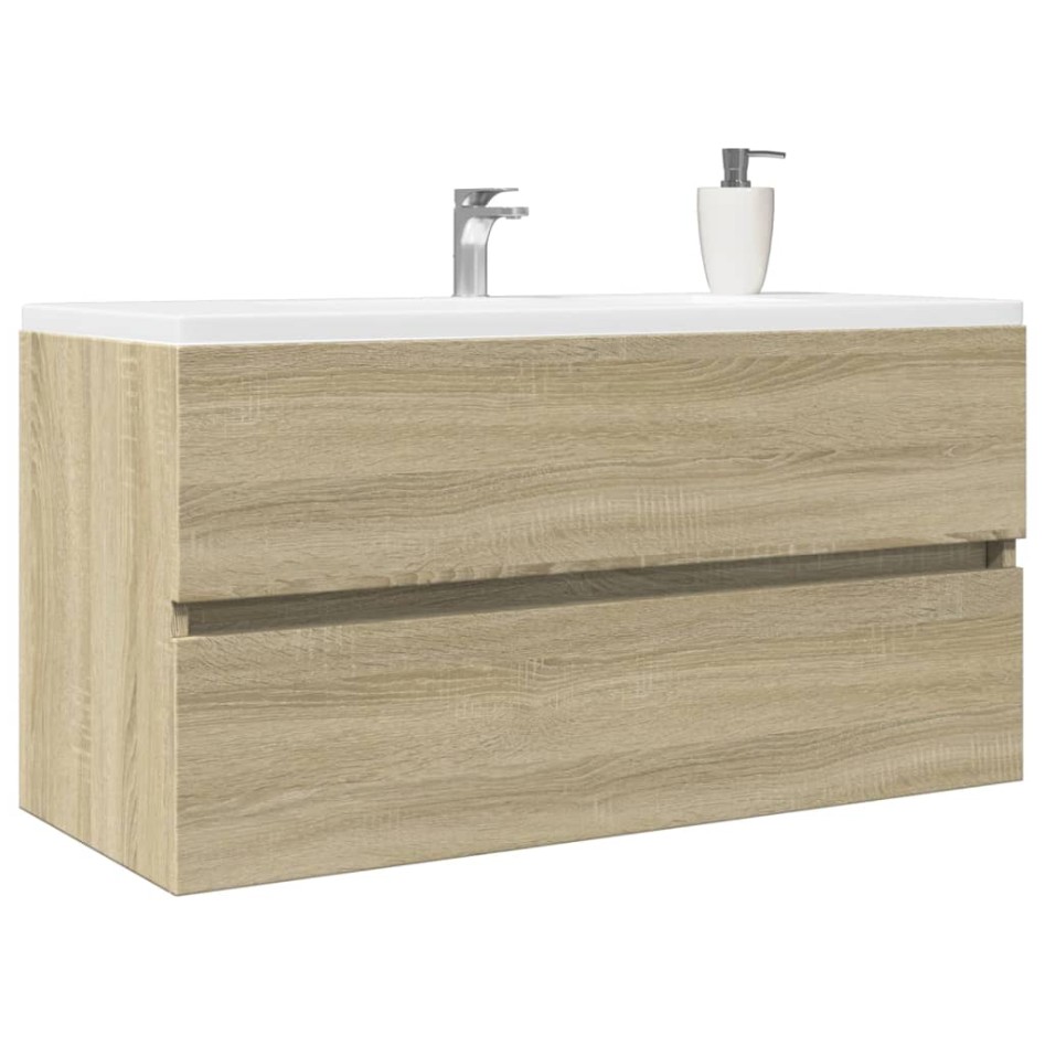 Armario lavabo madera contrachapada roble Sonoma 90x38,5x45