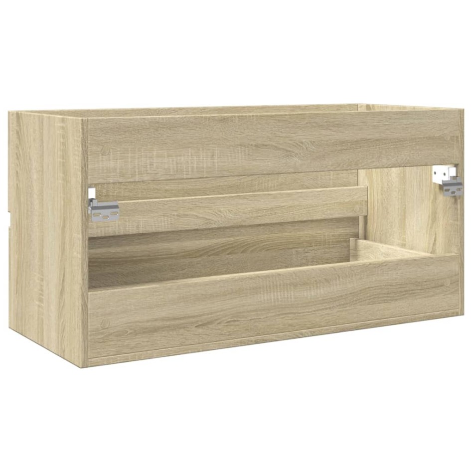 Armario lavabo madera contrachapada roble Sonoma 90x38,5x45