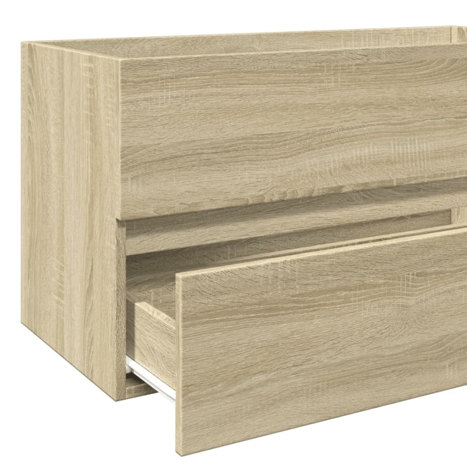 Armario lavabo madera contrachapada roble Sonoma 90x38,5x45
