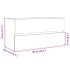 Armario lavabo madera contrachapada roble Sonoma 90x38,5x45