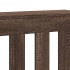 Cubierta de radiador madera ingeniería marrón roble 78x20x82