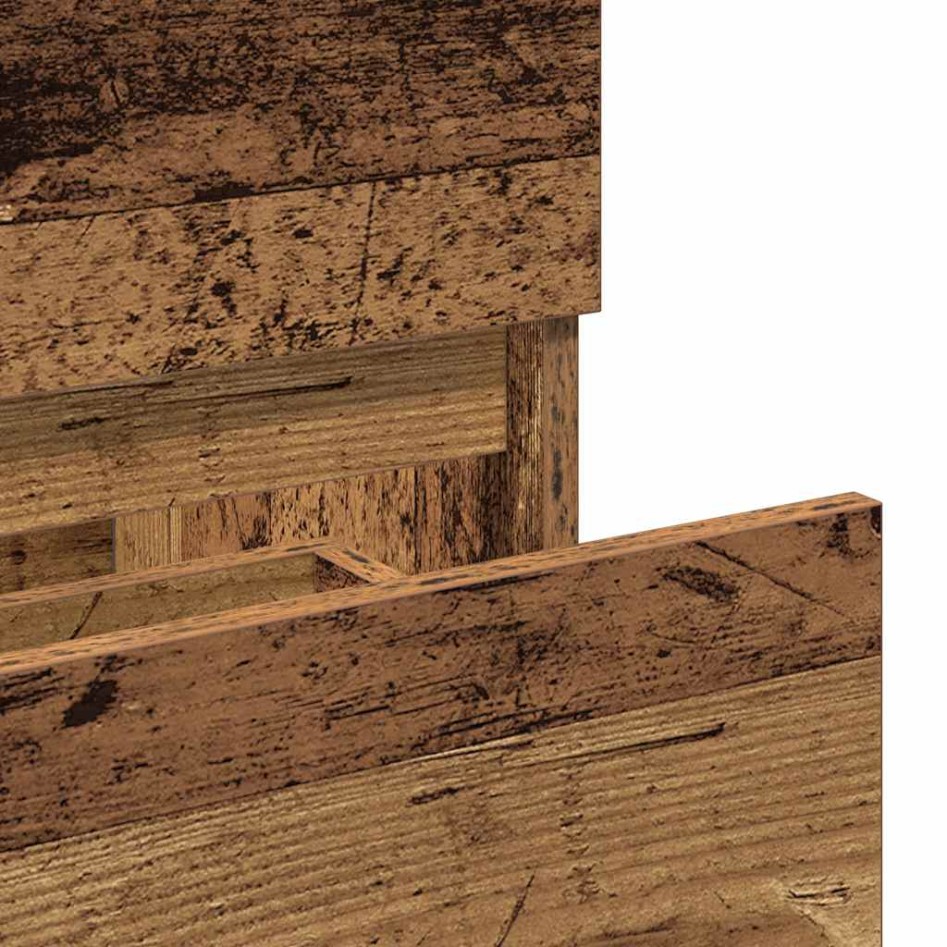 Mueble de baño con espejo de madera antigua madera