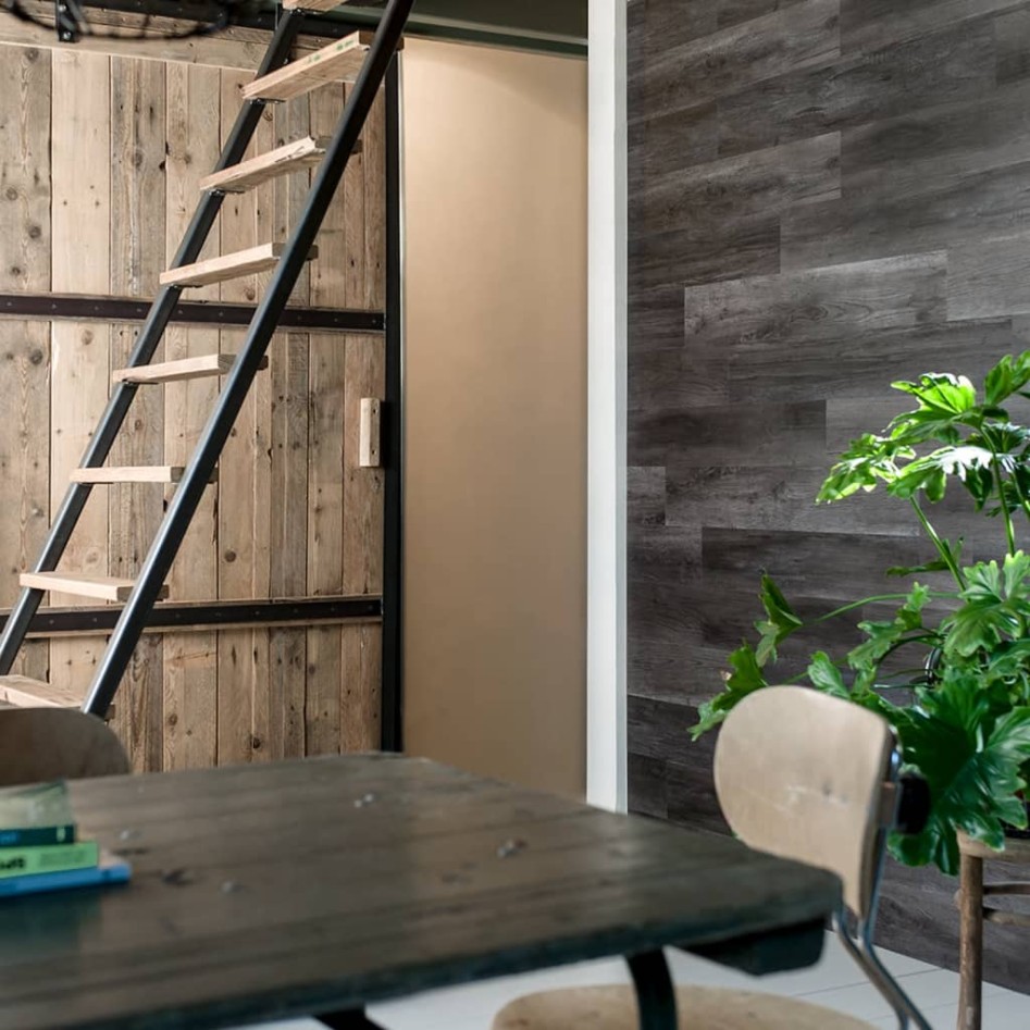 WallArt Tablones aspecto madera GL-WA33 30 uds roble carbón