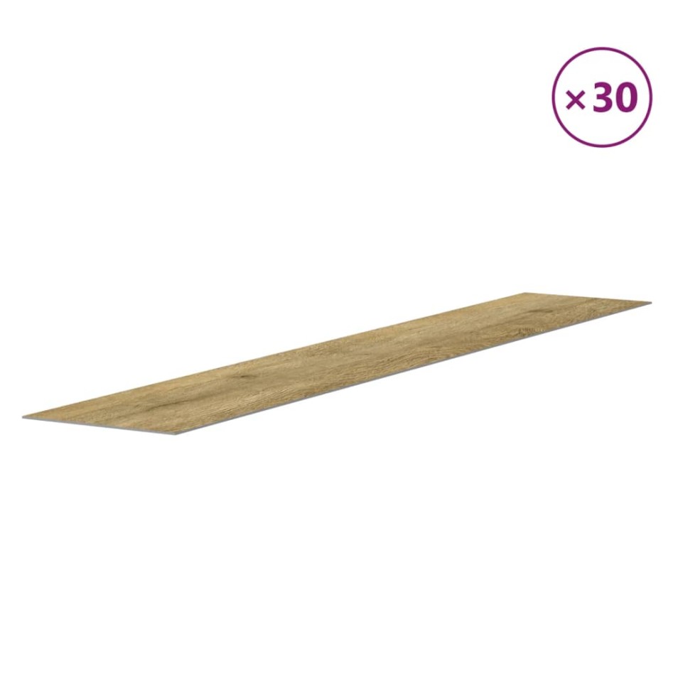 Paneles de pared con aspecto de madera PVC marrón 4,12