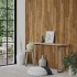 Paneles de pared con aspecto de madera PVC marrón 4,12
