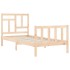 Estructura de cama con cabecero madera