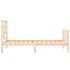 Estructura de cama con cabecero madera