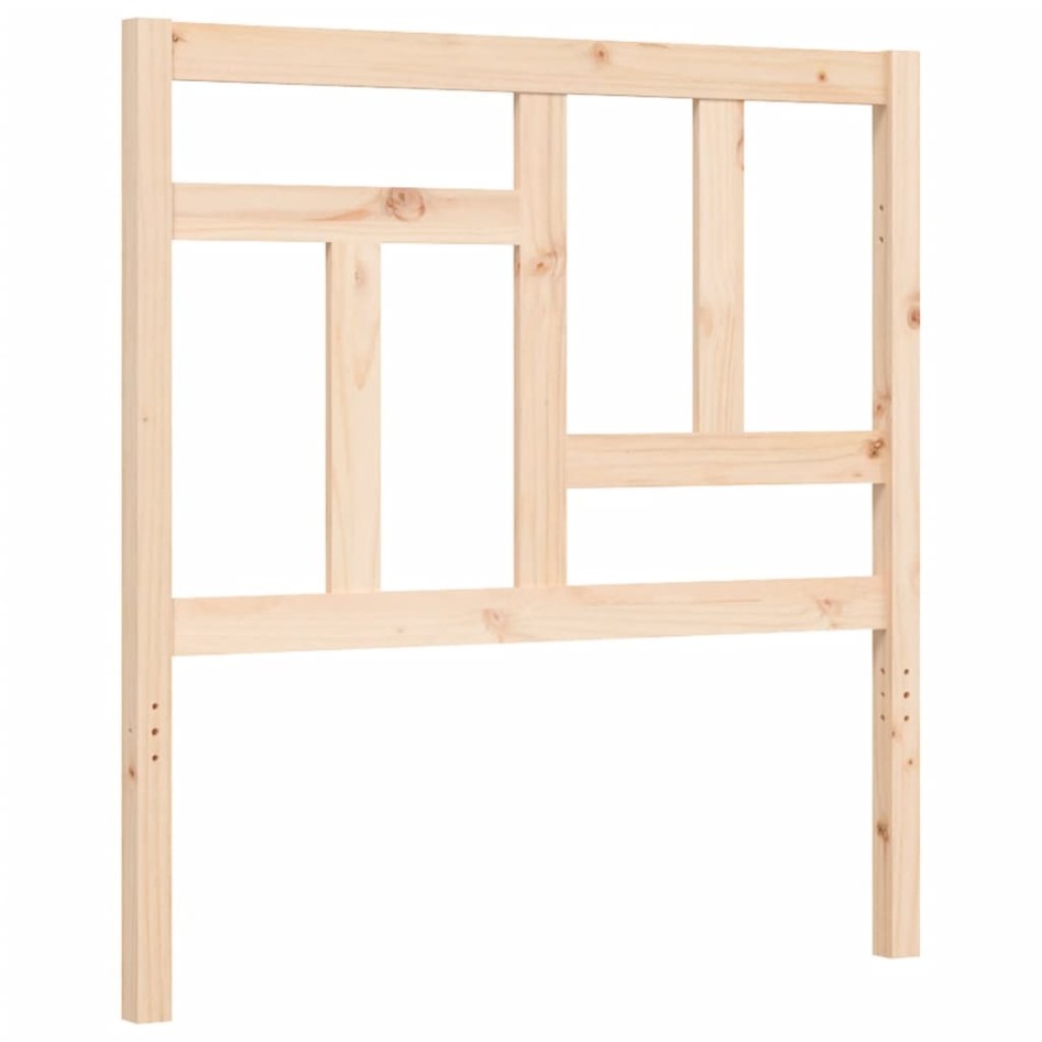 Estructura de cama con cabecero madera