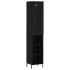 Aparador de madera contrachapada negro 34,5x34x180