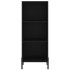 Aparador de madera contrachapada negro 34,5x34x180