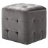 Puf 2 unidades terciopelo gris 30x30x30